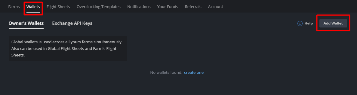 如何创建钱包和飞行表,并在 Hive OS 中启动我的钱包-我爱收益