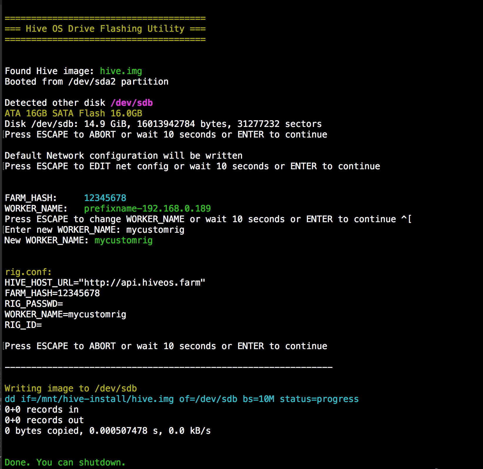 Hive OS 驱动器刷新实用程序-我爱收益