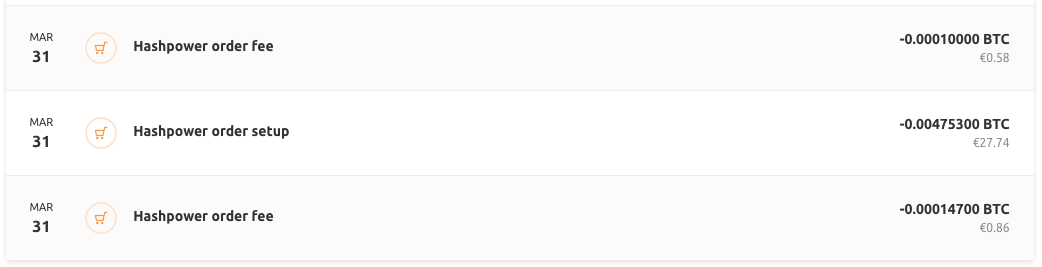 NiceHash中算力购买算力订单是如何收费的？-我爱收益