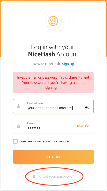 NiceHash中密码丢失后我应该如何重置密码？-我爱收益