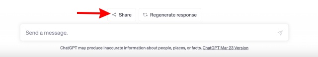 Share button chatgpt